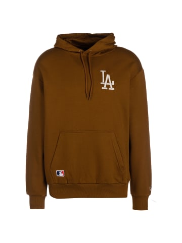 NEW ERA Hoodie MLB Los Angeles Dodgers League Essential in braun / weiß