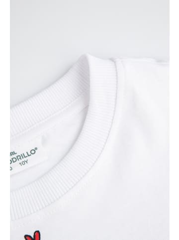 Coccodrillo T-Shirt mit kurzen Ärmeln in weiß
