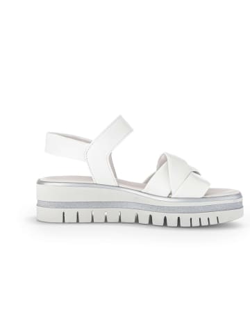 Gabor Plateau Sandalen in weiß