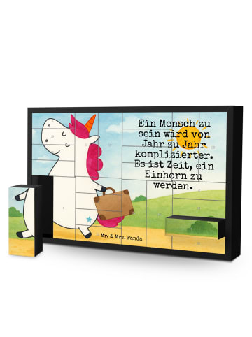 Mr. & Mrs. Panda Weihnachtskalender Einhorn Koffer Design mit Sp... in Weiß