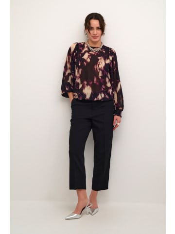 Kaffe Langarm - Hemd KAaska Regular fit in Purple Blurry Graphics
