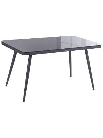 Beliani Esstisch LIPARI in Grau - (W) 80 x (H) 75 x (L) 140 cm