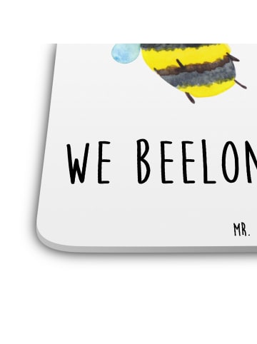 Mr. & Mrs. Panda Untersetzer Biene Verliebt mit Spruch in Weiß