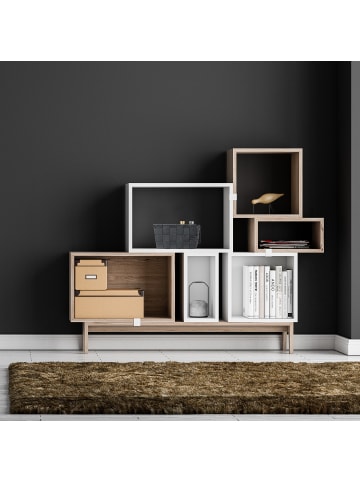 relaxdays 10 x Aufbewahrungskorb in Grau - (B)19,5x (H)10,5 x (T)14,5 cm