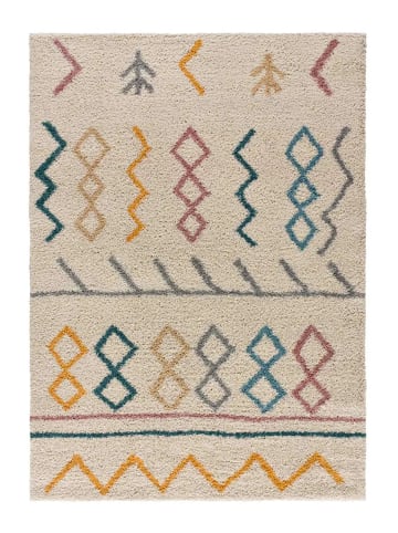 Atticgo Hochflor-Teppich ULAI in mehrfarbig