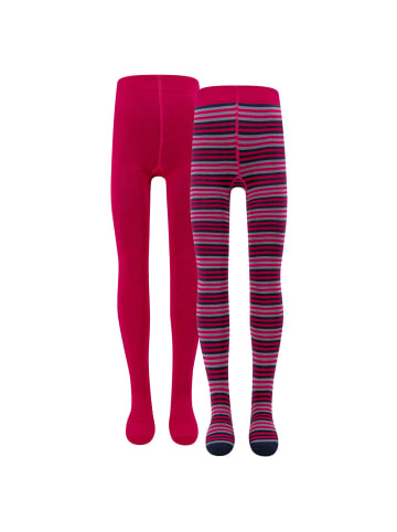 ewers 2er-Set Strumpfhose 2er Pack Ringel/Uni in lilac rose