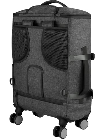normani Reisetrolley mit Rucksackfunktion Namie in Dunkelgrau
