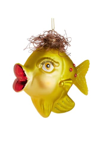 Butlers Butlers Baumanhänger HANG ON Fisch Locken in Gelb