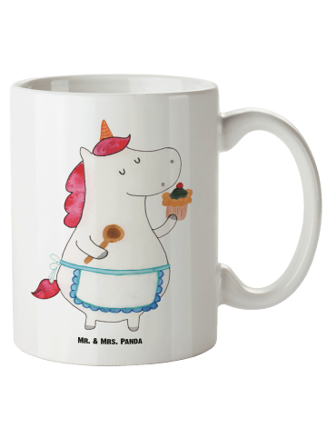 Mr. & Mrs. Panda Tasse Einhorn Küche ohne Spruch in Weiß