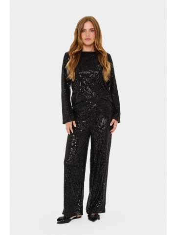 SAINT TROPEZ Casual Hose NeyanaSZ Gerade Passform in Black