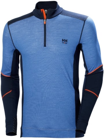 Helly Hansen Longsleeve "Lifa Merino Half Zip" in Blau