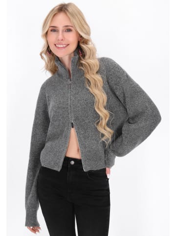 IZIA Cardigan in grey melange