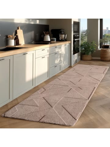Teppich Boss Kurzflor Teppich Pompei 1613 Läufer in Beige