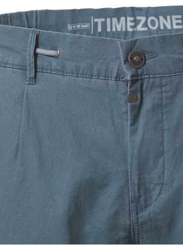 Timezone Klassische Chinohose Gerader Schnitt Komfort in Blau-3