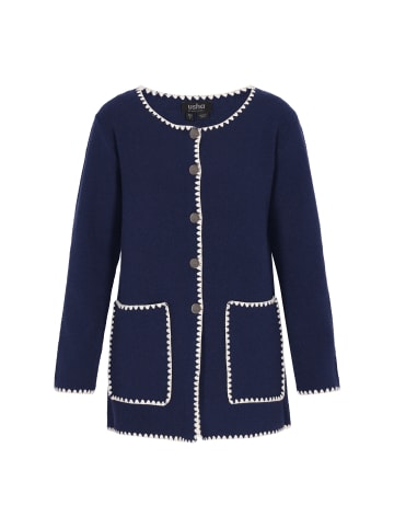 usha BLACK LABEL Women Cardigan in navy offwhite