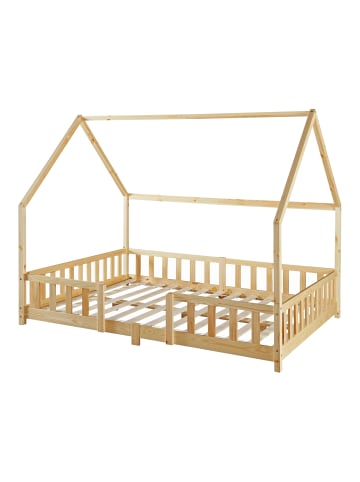 en.casa Kinderbett Sisimiut in Beige (L)200cm (B)120cm