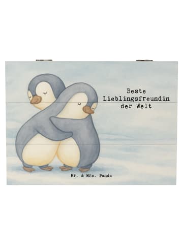 Mr. & Mrs. Panda Kiste Pinguin Beste Lieblingsfreundin der Welt ... in Weiß