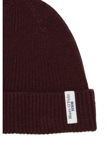 Marc O'Polo DENIM Strickmütze in Espresso Brown