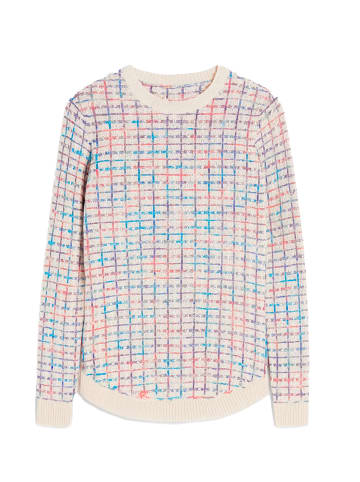KOROSHI Women's multicolor textured knit jersey in weiß