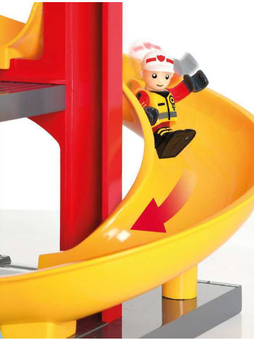 Brio Brio Aktionsspiel Große Feuerwehr-Station mit Einsatzfahrzeug in bunt
