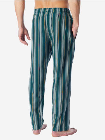 Schiesser Pyjamahose Mix Relax in tiefseegrün