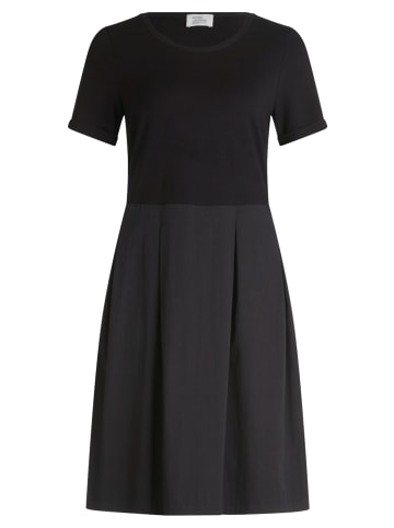 Vera Mont Sommerkleid mit Kellerfalten in Schwarz