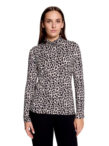 Betty Barclay Rollkragenshirt mit Stehkragen in Beige/Braun