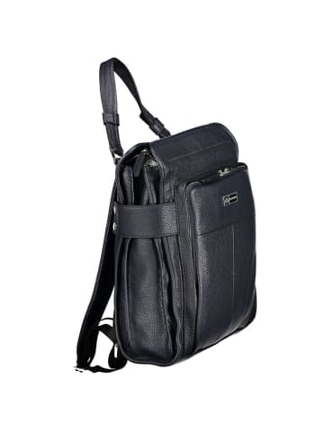 La Martina Blauer Polyurethan-Rucksack