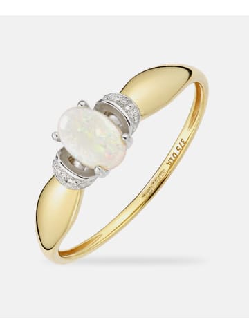 Diamant L'éternel Ring, mit Opal, 375 Gelbgold