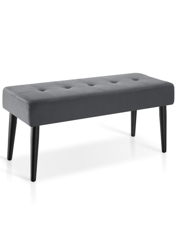tectake Sitzbank gepolstert, Belastbarkeit 220 kg, 95 x 38 x 45 cm
