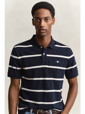 Gant Shirt in marine beige - 0001