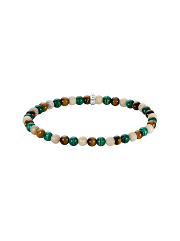 Thomas Sabo Bead-Armband In Erd- Und Grüntönen in silber, bunt