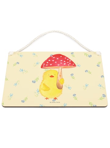 Mr. & Mrs. Panda Schild Küken Fliegenpilz ohne Spruch in Blumig