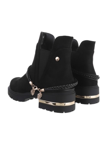 Ital-Design Stiefelette in Schwarz