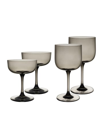like. by Villeroy & Boch 4er Set Wein- und Sektgläser Like Glass in Smoke