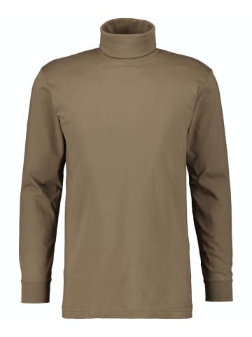 Ragman Langarm-T-Shirt in braun