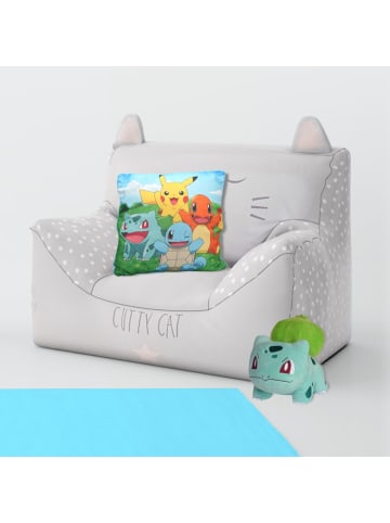 Pokémon Pikachu, Bisasam, Glumanda & Schiggy | Pokemon | 40x40 cm Deko-Kissen