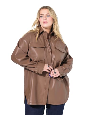 Studio Untold Hemdbluse in tiefes rehbraun