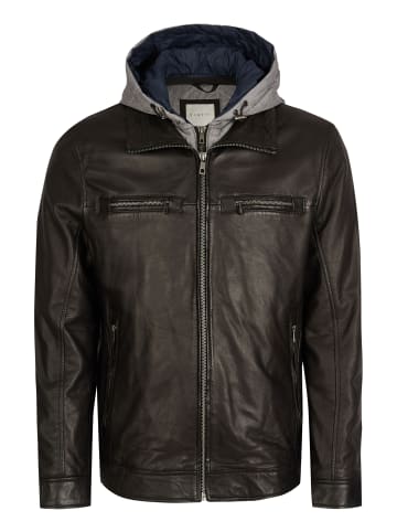 Bugatti Lederjacke BUAURELINO in Schwarz