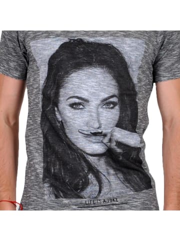 Eleven Paris MF Ts Megan Fox Baumwoll-T-Shirt im Vintage-Stil Grau