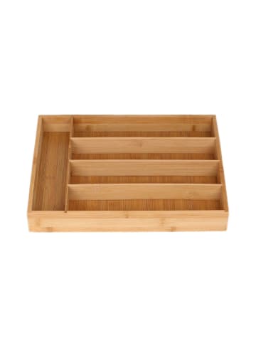 Cheffinger Bambus-Besteckeinlage mit 5 Fächern Ordnung & Stil für Ihre Schublade in Holz