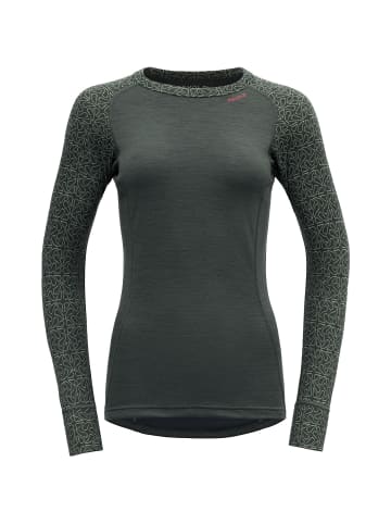 DEVOLD W DUO ACTIVEMERINO 205 SHIRT in Laubgrün