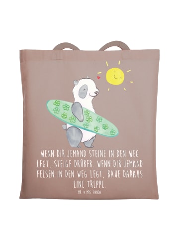 Mr. & Mrs. Panda Tote Bag Stolpersteine im Alltag meistern mit S... in Braun Pastell