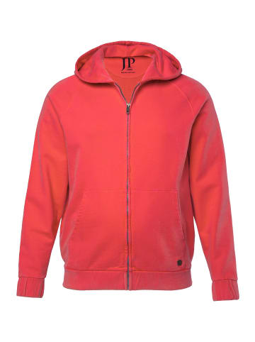 JP1880 Sweatjacke in glut rot