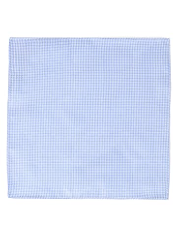 Daniel Hechter Krawatte, Einstecktuch in blau silber - 0001