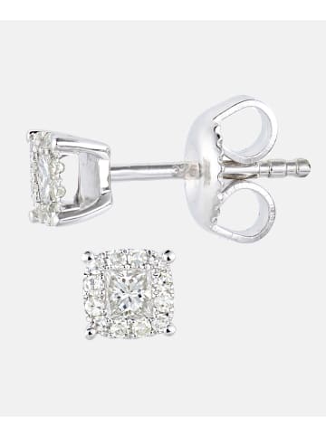 Diamant L'éternel Ohrringe aus 375 Weißgold mit 0.2 Karat Diamant