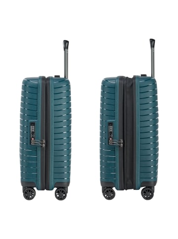Stratic Novium 4 Rollen Kabinentrolley S 55 cm mit Dehnfalte petrol
