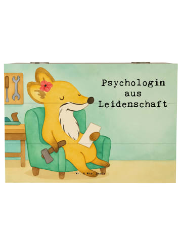 Mr. & Mrs. Panda Box Psychologin Leidenschaft Design mit Spruch in Weiß