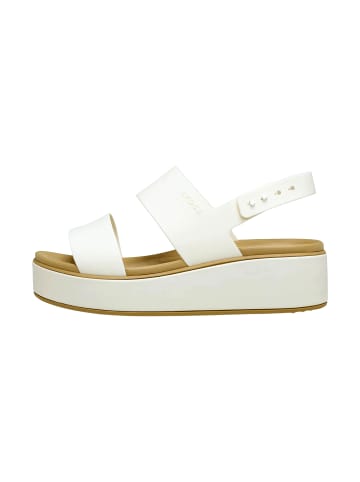 Crocs Sandalen mit Riemchen „Brooklyn“ in mattem Look, niedriger Keilabsatz Weiß
