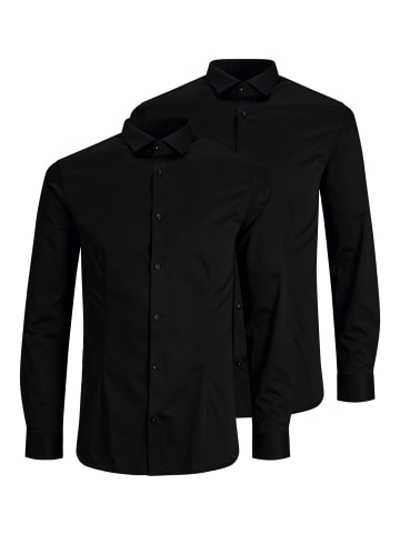 Jack & Jones Jack & Jones Hemd 2 Pack JPRBLAPARMA SHIRT Longsleeve in schwarz